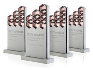 IFOY award displayed