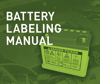 Battery Labeling Manual 2020 graphic