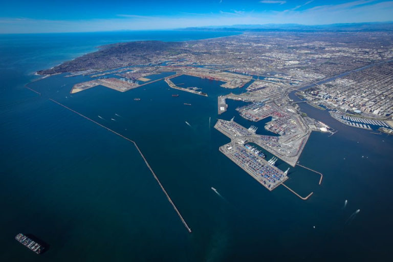 LA and Long Beach ports image