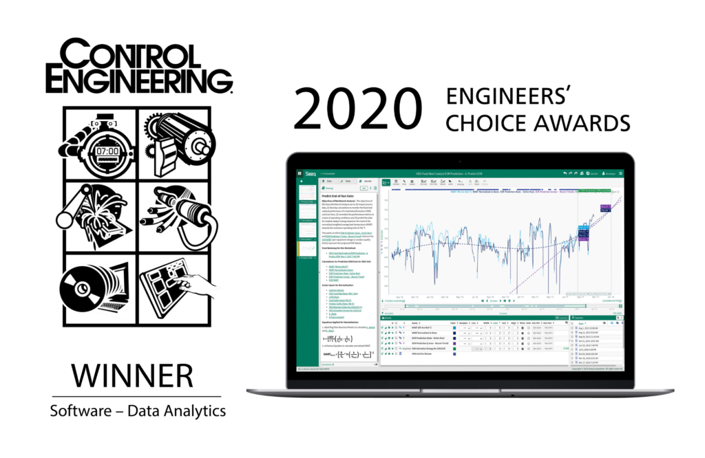 Seeq-Control Engineering 2020 Engineers' Choice Award press release image