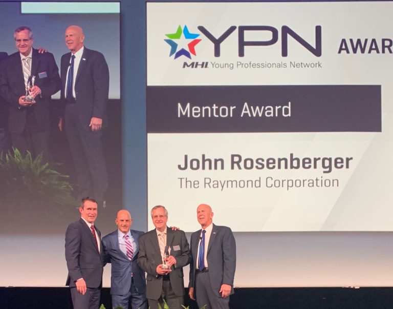 John Rosenberger receives Mentor Award at MODEX 2020