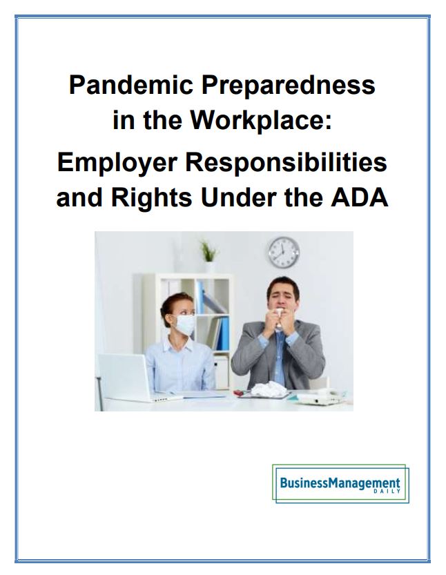 Pandemic preparedness in the workplace cover image