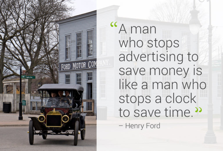 Henry Ford quote on advertising