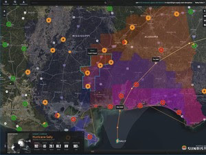 Hurricane Sally graphic