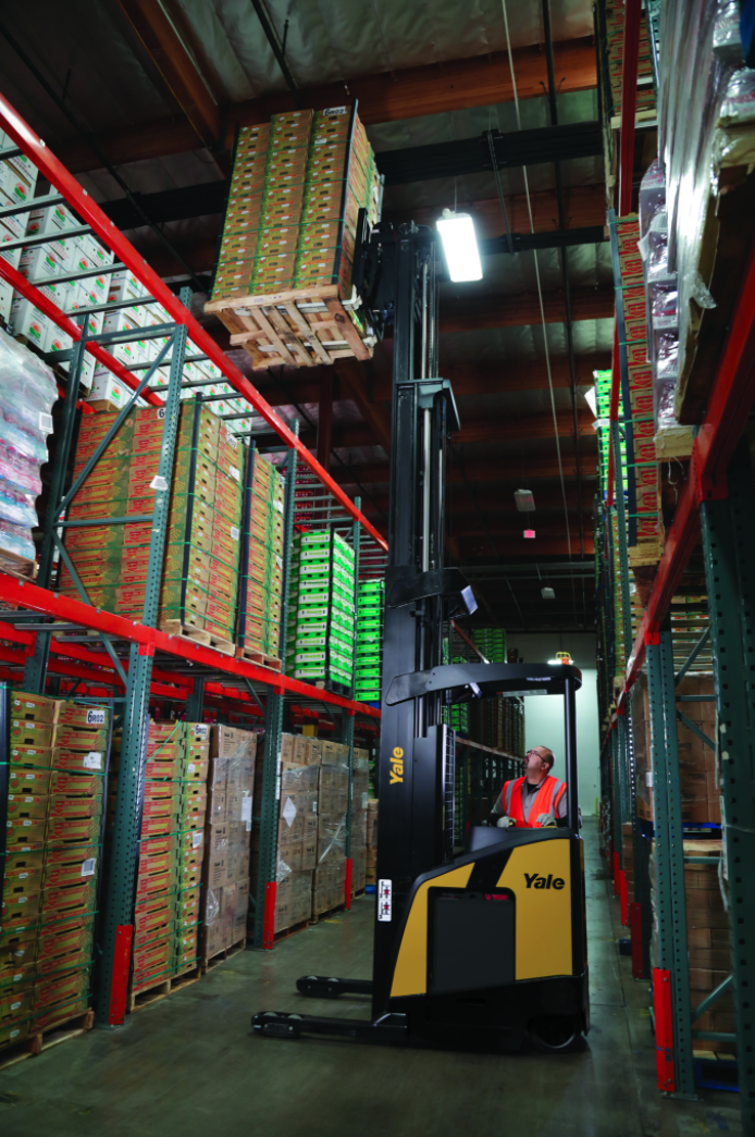 narrow aisle reach truck image