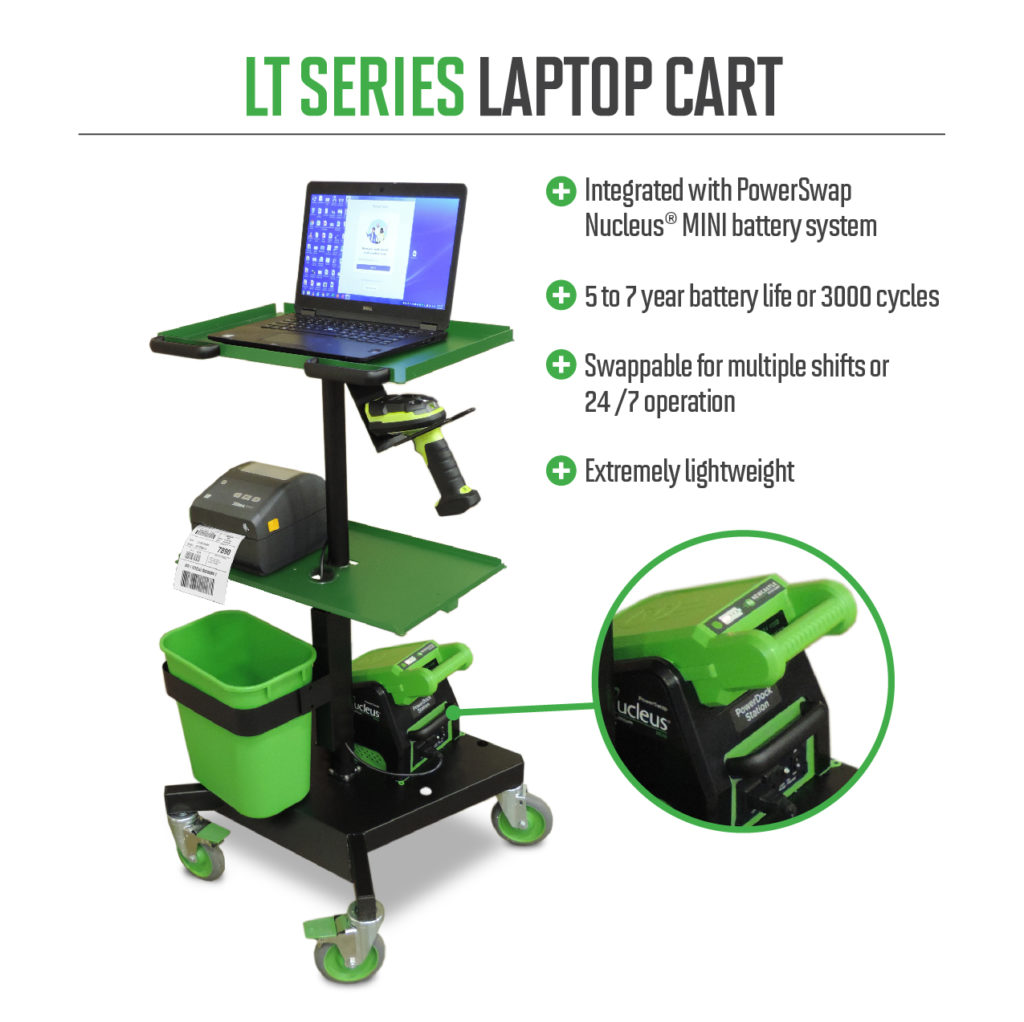 Low-Cost LT Series Mobile Laptop Cart