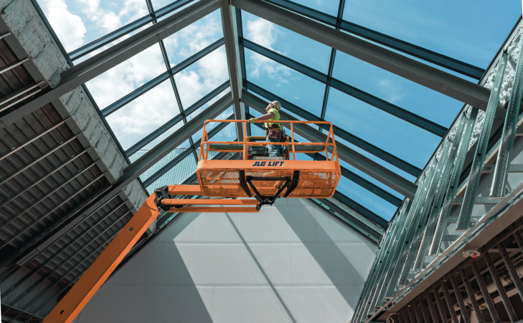 LG boom lift at Oshkosh image