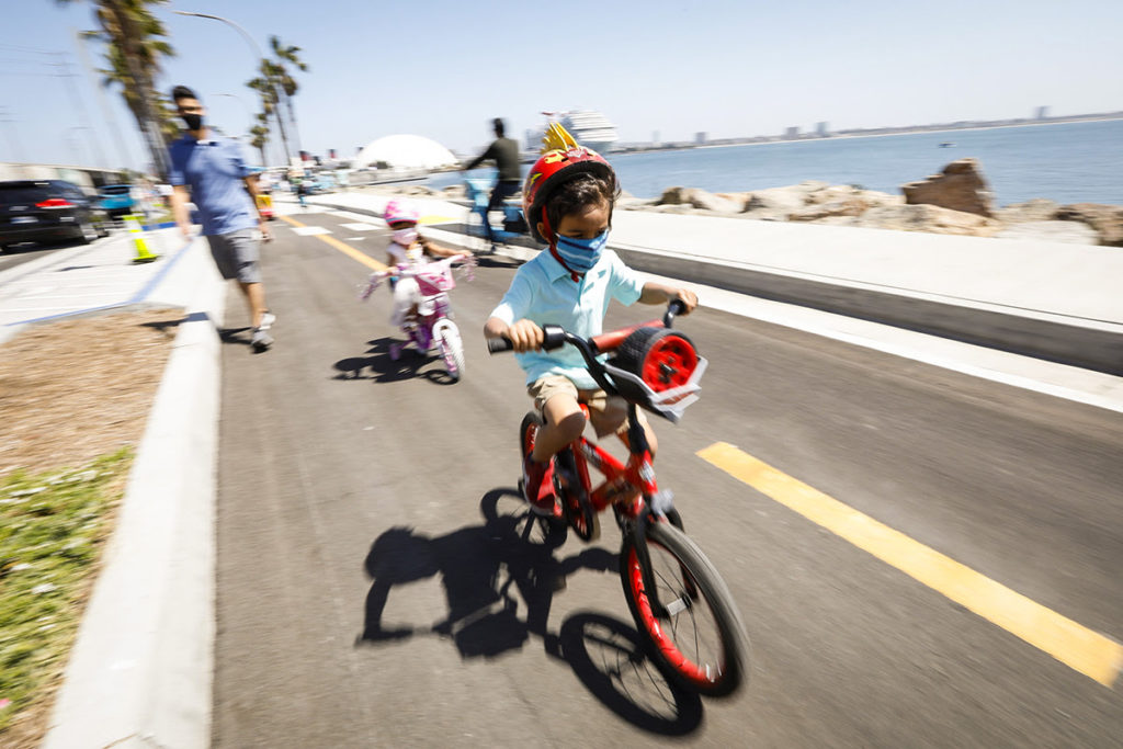 Port of Long Beach biker image