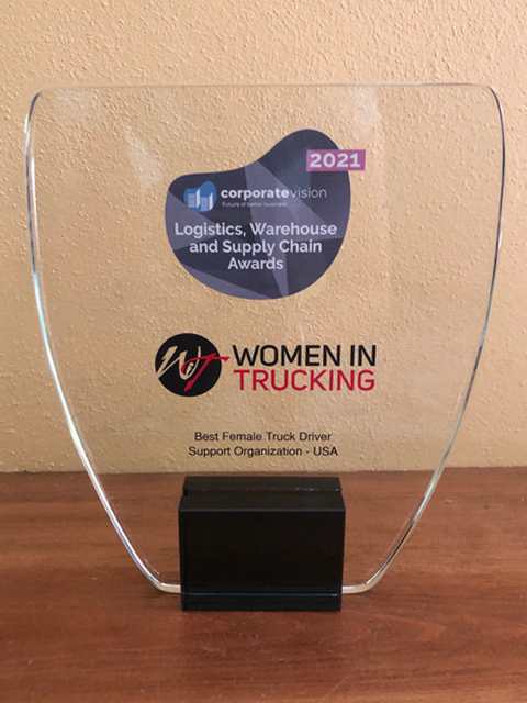 WIT-Best-Female-Driver-Support-Organization-Plaque image