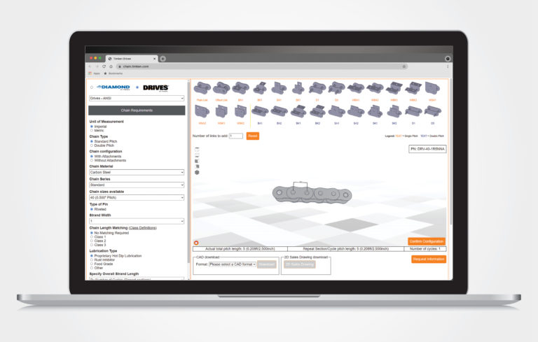 Diamond® and Drives® Chain Configurator Tool image