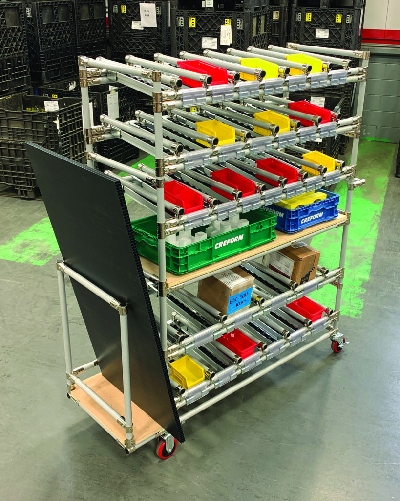 Creform mobile flow rack. image