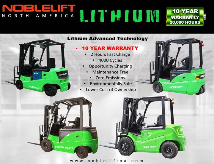 Noblelift lithium warranty 2022 image