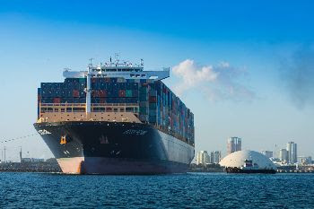 Port of Long Beach ship on water image