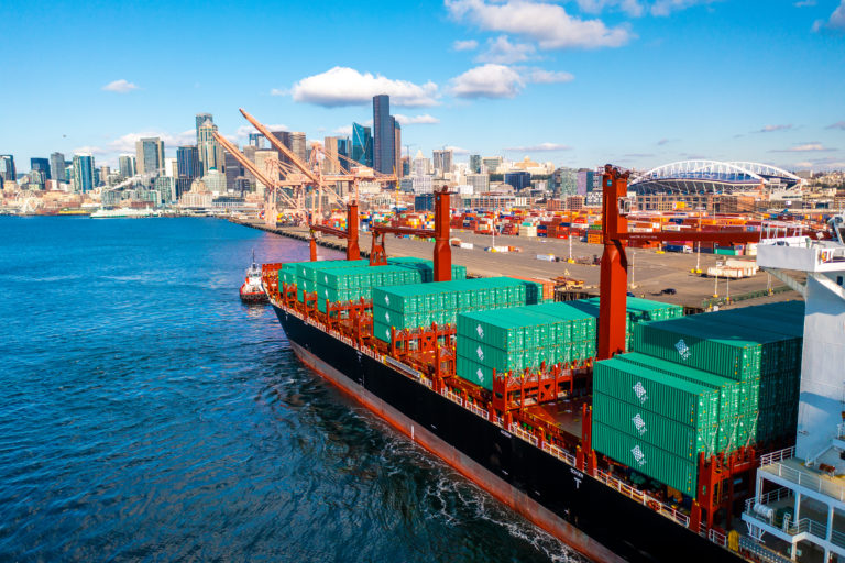 UWL container photo, Port of Seattle arrival image