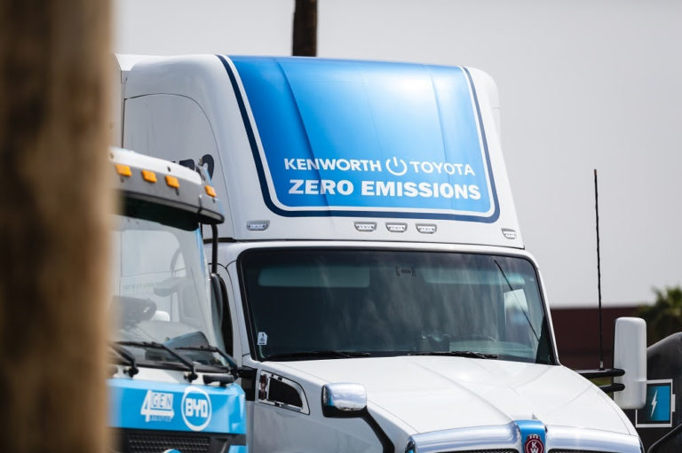 Port of Long Beach emissions truck image