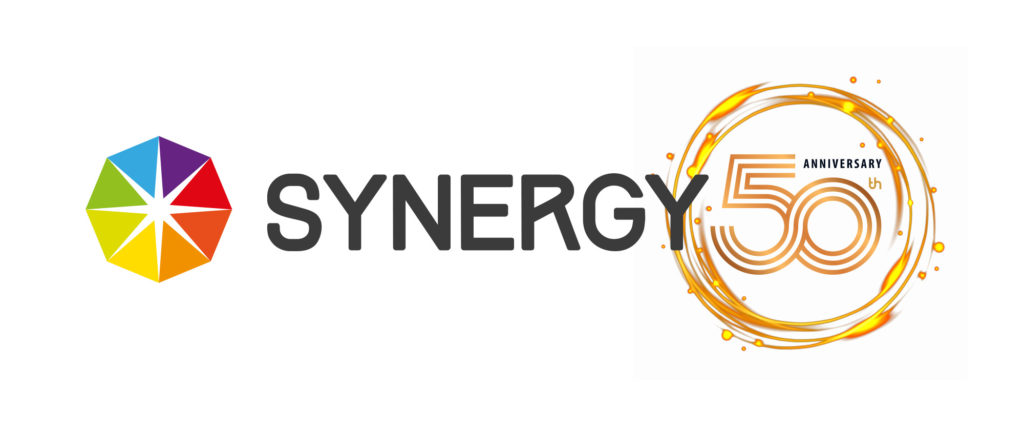 Synergy Logistics celebrates 50 years logo