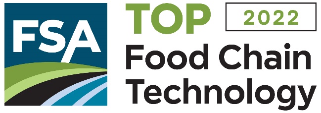 Top Food Chain Techonology 2022 award logo