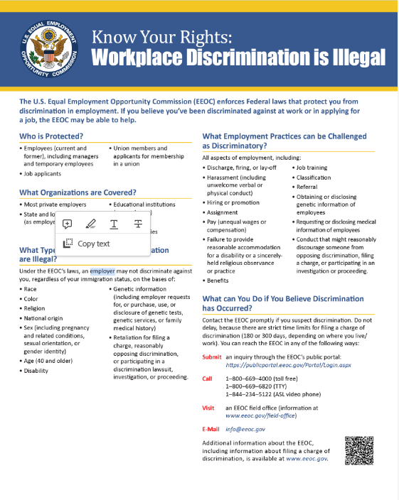 EEOC 2022 poster image