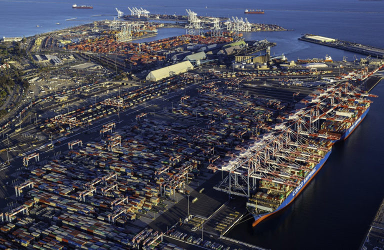 Port of Long Beach shipyard 2022 image