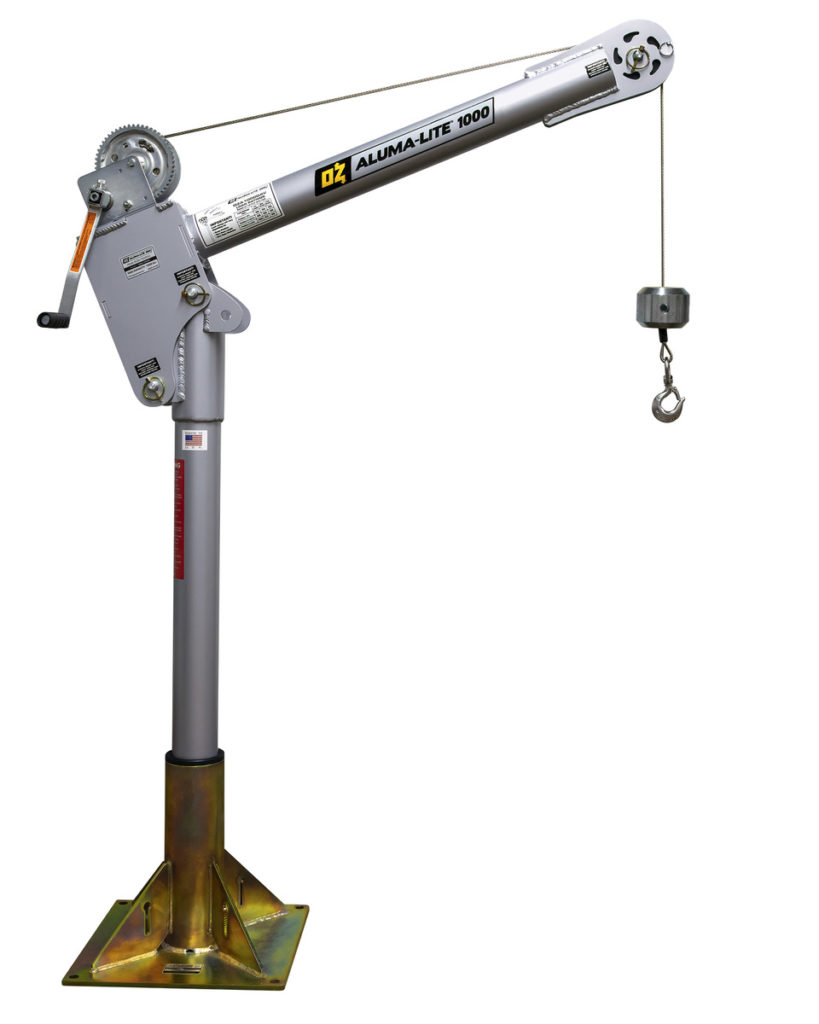 The Aluma-Lite is an ultra-portable, aluminum davit crane image