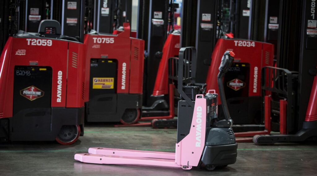 Raymond Pink Pallet Jack image