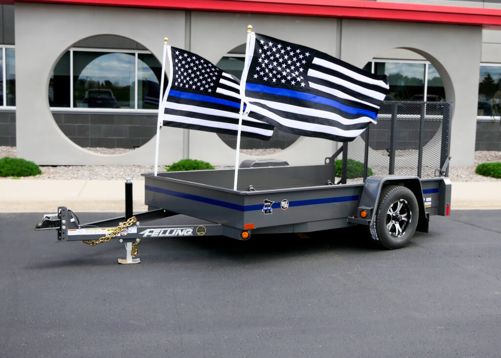 The 2024 Trailer for a Cause is Pictured above, an FT-3 utility trailer. image