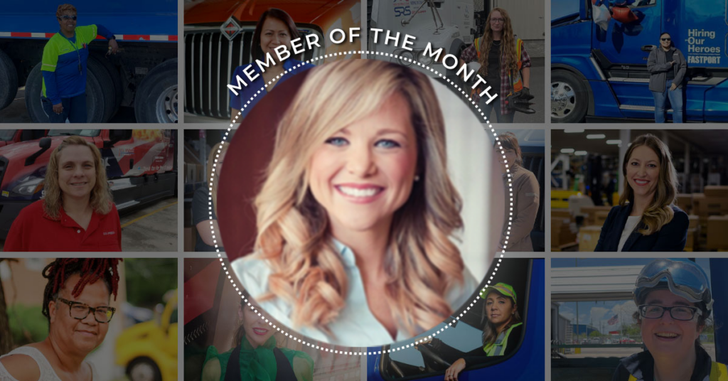 Women In Trucking Association has announced its August 2024 Member of the Month