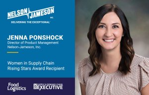 (Courtesy of Nelson-Jameson) - Food Logistics and Supply & Demand Chain Executive named Nelson-Jameson Director of Product Management Jenna Ponshock a winner of its annual Rising Stars award for 2024.