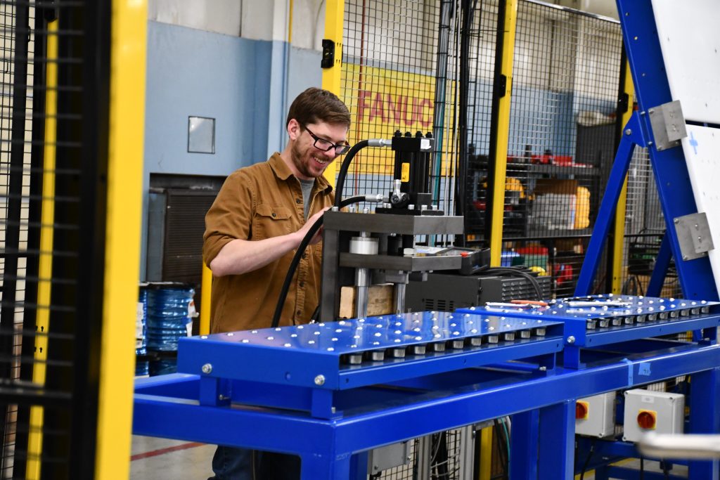 Wauseon Machine guy running a machine image