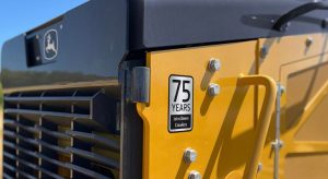 John Deere 75th decal logo