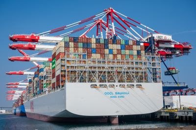 Port of Long Beach cargo ship