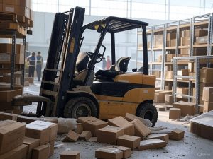 forklift crash image