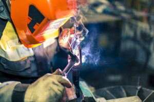 TIG welder to weld aluminum car part image