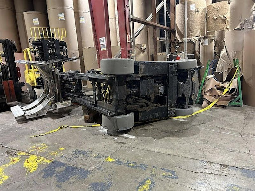 Forklift safety accident image