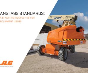 New JLG® whitepaper marks 5th Anniversary of ANSI A92 standards update