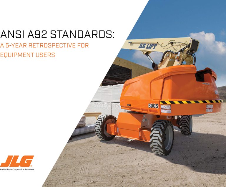 JLG® Whitepaper Marks 5th Anniversary of ANSI A92 Standards Update image
