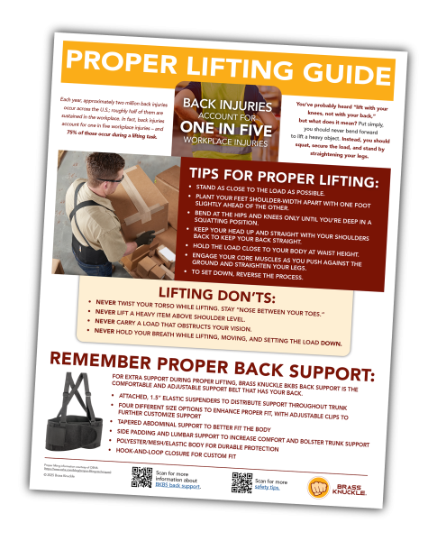 Proper Lifting Support from Brass Knuckle®