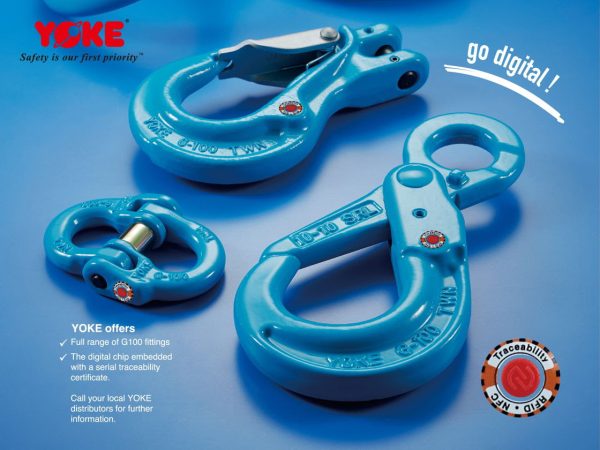 All YOKE lifting products include BlueSupra radio frequency identification (RFID) chips.